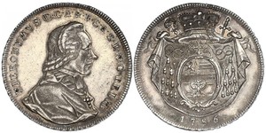 1 Thaler 萨尔茨堡 (1328 - 1803) / 奥地利历史 (1156 - 1806) 銀 Count Hieronymus von Colloredo (1732 - 1812)