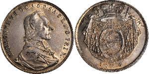 1 Thaler 萨尔茨堡 (1328 - 1803) / 奥地利历史 (1156 - 1806) 銀 Count Hieronymus von Colloredo (1732 - 1812)