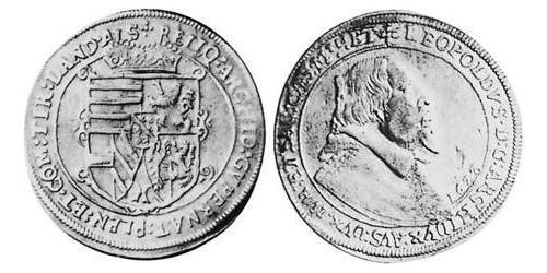 1 Thaler 阿尔萨斯 銀 Leopold V, Archduke of Austria (1586 – 1632)