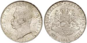 1 Thaler 黑森-达姆施塔特 (1806 - 1918) 銀 路德维希三世 (黑森大公)