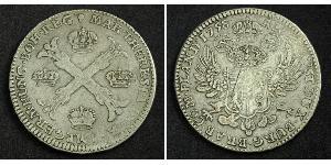 1 Thaler / 1 Krone Países Bajos Austríacos (1713-1795) Plata Maria Theresa of Austria (1717 - 1780)