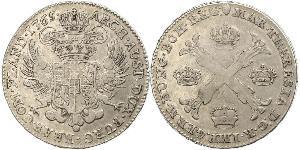 1 Thaler / 1 Krone Países Bajos Austríacos (1713-1795) Plata Maria Theresa of Austria (1717 - 1780)