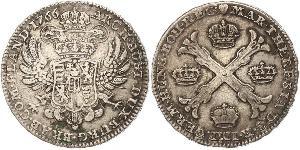 1 Thaler / 1 Krone Países Bajos Austríacos (1713-1795) Plata Maria Theresa of Austria (1717 - 1780)