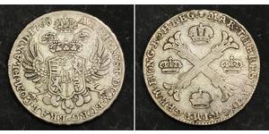 1 Thaler / 1 Krone Austrian Netherlands (1713-1795) Silver Maria Theresa of Austria (1717 - 1780)