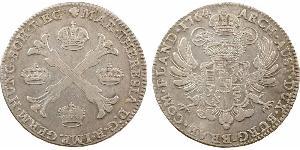 1 Thaler / 1 Krone Austrian Netherlands (1713-1795) Silver Maria Theresa of Austria (1717 - 1780)