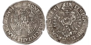1 Thaler / 32 Shilling Amburgo Argento Ferdinando II d