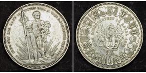 1 Thaler / 5 Franc Suiza Plata 