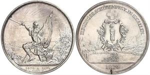 1 Thaler / 5 Franc Suiza Plata 