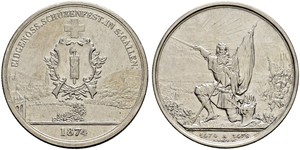 1 Thaler / 5 Franc Switzerland Silver 