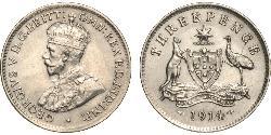 1 Threepence Australia (1788 - 1939) Silver George V of the United Kingdom (1865-1936)