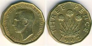1 Threepence Велика Британія  Латунь Георг VI (1895-1952)
