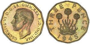 1 Threepence Велика Британія  Латунь Георг VI (1895-1952)