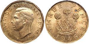 1 Threepence Велика Британія  Латунь Георг VI (1895-1952)