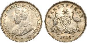 1 Threepence Австралия (1788 - 1939) Серебро Георг V (1865-1936)
