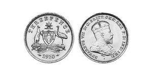1 Threepence Австралія (1788 - 1939) Срібло Едвард VII (1841-1910)
