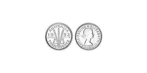 1 Threepence Австралія (1939 - ) Срібло Єлизавета II (1926-2022)