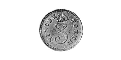 1 Threepence 澳大利亚 銀 