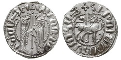 1 Tram Regno armeno di Cilicia (1080-1375) Argento Hethum I (?-1271)
