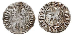 1 Tram Regno armeno di Cilicia (1080-1375) Argento Hethum I (?-1271)