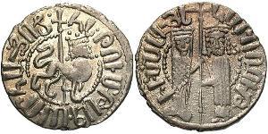 1 Tram Armenian Kingdom of Cilicia (1080-1375) Silver Hethum I (?-1271)