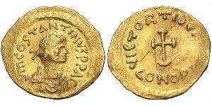1 Tremis Imperio bizantino (330-1453) Oro Tiberio II (535-582)