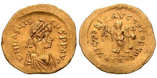 1 Tremis Imperio bizantino (330-1453) Oro Basiliscus (?-476)