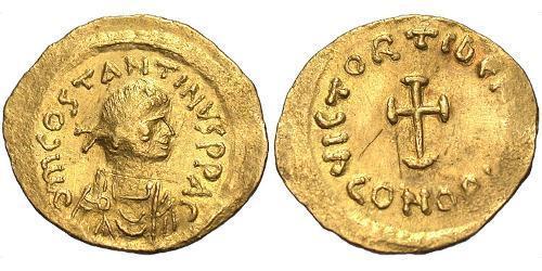 1 Tremisse Impero bizantino (330-1453) Oro Tiberio II (535-582)