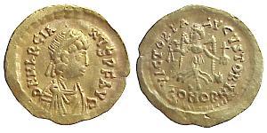 1 Tremissis Empire byzantin (330-1453) Or Marcien (392-457)