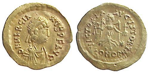 1 Tremissis Empire byzantin (330-1453) Or Marcien (392-457)