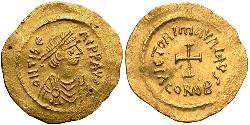1 Tremissis  Byzantine Empire (330-1453) Gold Maurice Tiberius (539-602)