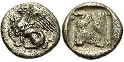 1 Triobol Antikes Griechenland (1100BC-330) Silber 
