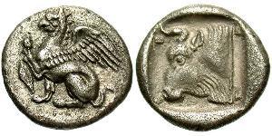1 Triobol Стародавня Греція (1100BC-330) Срібло 