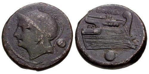 1 Uncia Римская республика (509BC-27BC) Бронза 