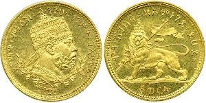 1 Werk Ethiopia (1270 - ) Gold Menelik II of Ethiopia ( 1844 -1913)