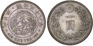 1 Yen Japanisches Kaiserreich (1868-1947) Silber Meiji the Great (1852 - 1912)