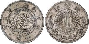 1 Yen Japanisches Kaiserreich (1868-1947) Silber Meiji the Great (1852 - 1912)