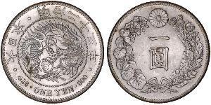 1 Yen Japanisches Kaiserreich (1868-1947) Silber Meiji the Great (1852 - 1912)