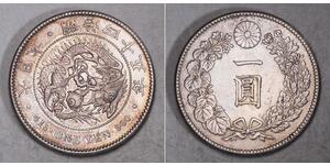 1 Yen Japanisches Kaiserreich (1868-1947) Silber Meiji the Great (1852 - 1912)