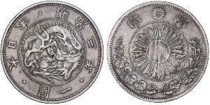 1 Yen Japanisches Kaiserreich (1868-1947) Silber Meiji the Great (1852 - 1912)