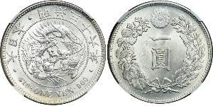 1 Yen Japanisches Kaiserreich (1868-1947) Silber Meiji the Great (1852 - 1912)