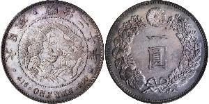 1 Yen Japanisches Kaiserreich (1868-1947) Silber Meiji the Great (1852 - 1912)