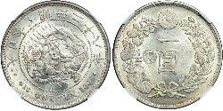 1 Yen Empire of Japan (1868-1947) Silver Meiji the Great (1852 - 1912)