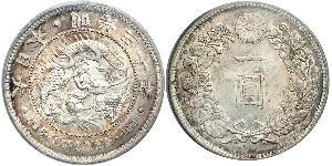 1 Yen Empire of Japan (1868-1947) Silver Meiji the Great (1852 - 1912)