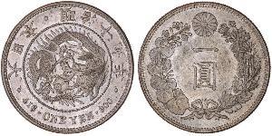 1 Yen 大日本帝国 (1868 - 1947) 銀 明治天皇 (1852 - 1912)