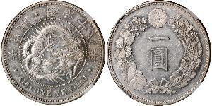 1 Yen 大日本帝国 (1868 - 1947) 銀 明治天皇 (1852 - 1912)