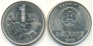 1 Yuan 中华人民共和国 Steel/镍 