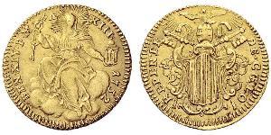 1 Zecchino Kirchenstaat (752-1870) Gold Benedikt XIV (1675- 1758)