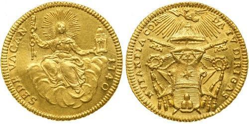 1 Zecchino États pontificaux (752-1870) Or 