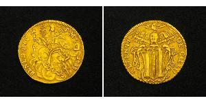 1 Zecchino Stato Pontificio (752-1870) Oro Papa Benedetto XIV (1675- 1758)