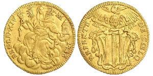 1 Zecchino Папська держава (752-1870) Золото Бенедикт XIV (1675- 1758)